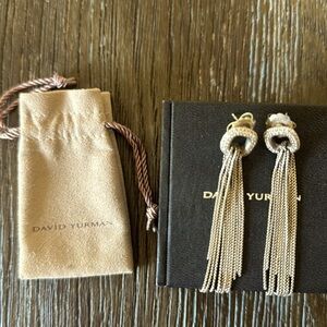 David Yurman. Diamond earrings.